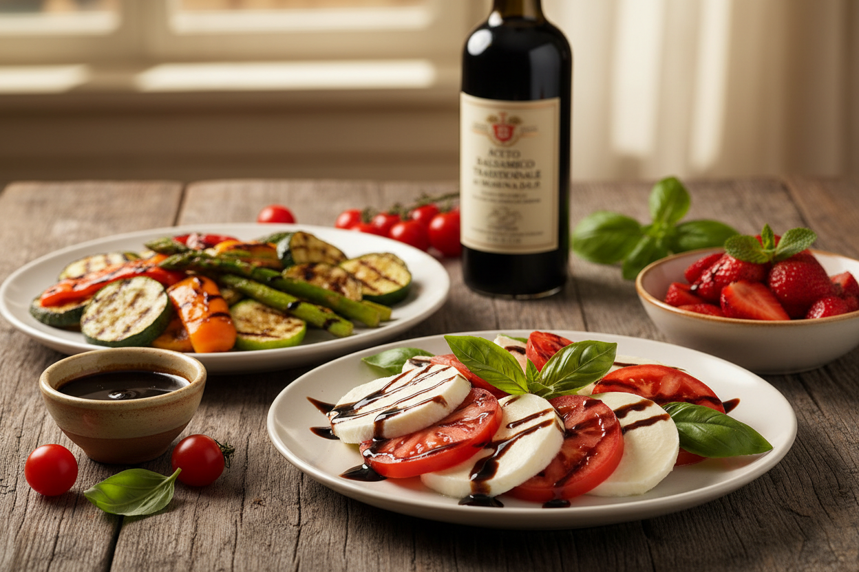 Saurerstoff Balsamico mit Caprese 